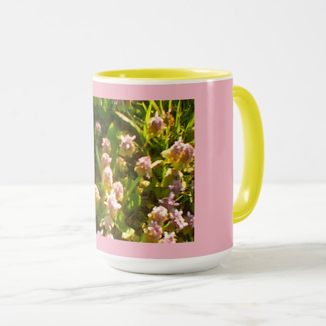 Caneca Trevo Rosa (Frente Esquerda)