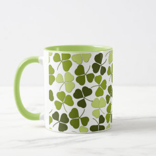 Caneca Trevo Verde em uma Variedade de Tons
