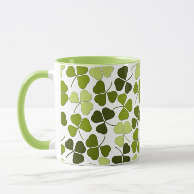 Caneca Trevo Verde em uma Variedade de Tons (Esquerda)