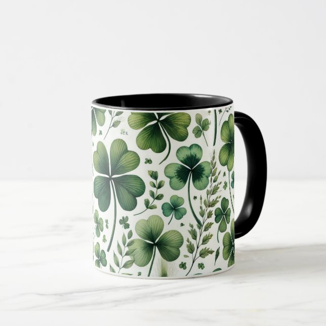 Caneca Trevos Calmantes (Frente Esquerda)