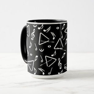 Caneca Triângulo Music Notes Mug