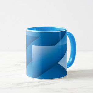 Caneca Triângulos azuis