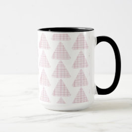 Caneca Triângulos Escoceses Rosa