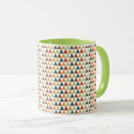 Caneca Triângulos Pequenos Coloridos Caem Geométrico