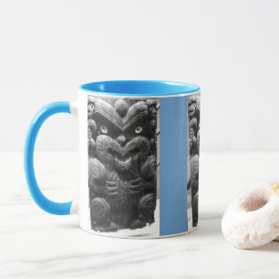 Caneca Tribal Carving B+W