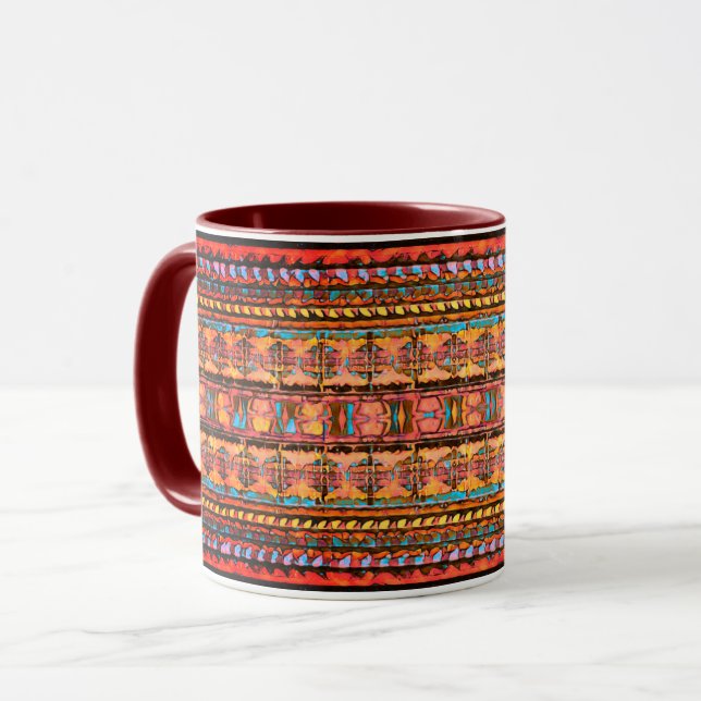 Caneca Tribal Russo de Tonalidade (Frente Esquerda)