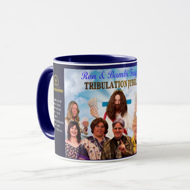 Caneca Tribulação de Jubileu Mug de Ron & Bambi Fagee (Frente Esquerda)