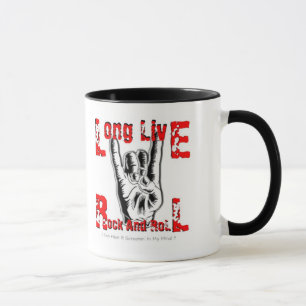 Caneca Tributo a Ronnie James Dio (vive por muito tempo a
