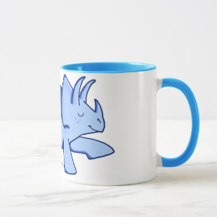 Caneca Triceratops azul