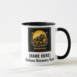 Caneca Triceratops Dinossauro Pré-Histórico Lua