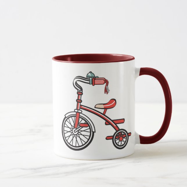 Caneca triciclo retrô, triciclo retrô (Direita)