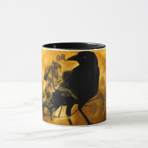 Caneca "Trick or Tratat" Halloween Black Crow Mug