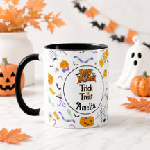 Trick or Treat Personalizado Fofo de Halloween