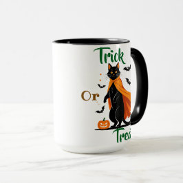Caneca Trick ou Tratar Black Cat Specialty Mug