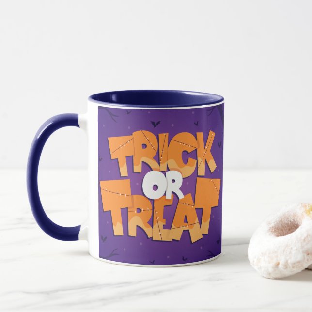 Caneca Trick ou Treine Feliz Halloween (Com Donut)