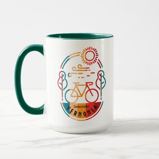 Caneca Trilha de Bicicleta Vernonia. (Esquerda)