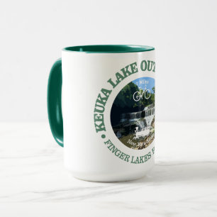 Caneca Trilha de saída do lago de Keuka (ciclismo c)