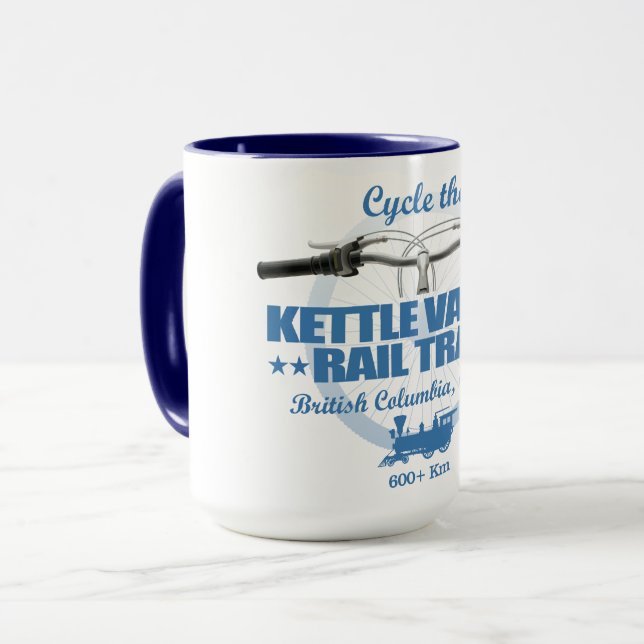 Caneca Trilho Ferroviário de Kettle Valley (H2) (Frente Esquerda)