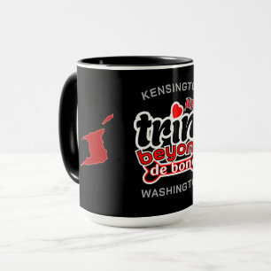 Caneca Trini Além do Mapa e Nome PRETO