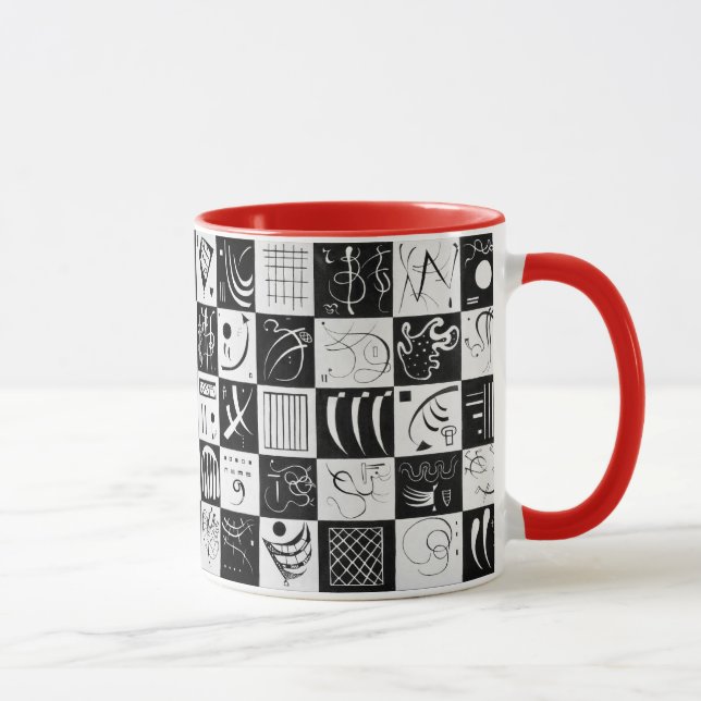 Caneca Trinta, Abstração Biomórfica - Kandinsky (Direita)