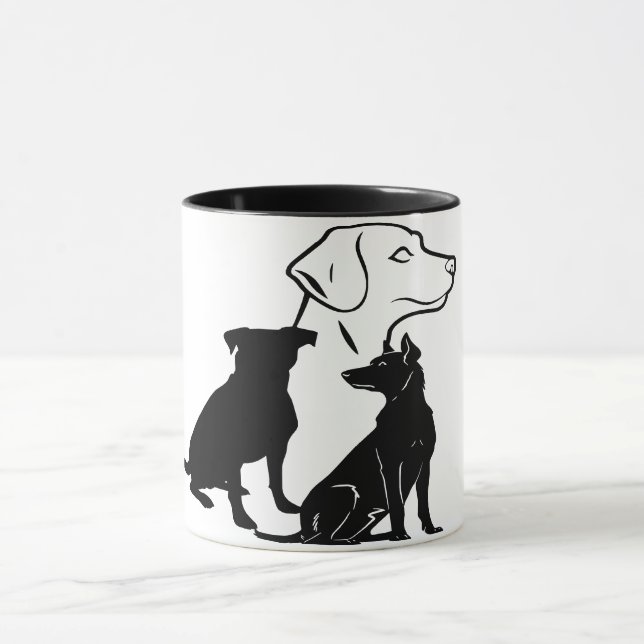 Caneca Trio de Arte de Paws Leais (Centro)