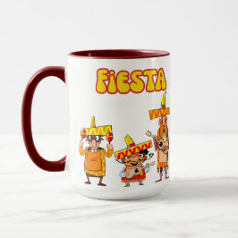 Caneca Trío de Festa de Feriado Fiesta