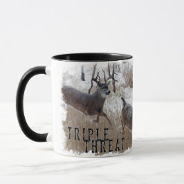 Caneca Tripla Ameaça Whitetail Deer Mug