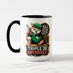 Caneca Triple 20 Pub Darts Coruja
