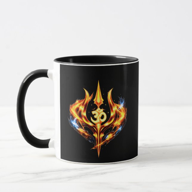 Caneca Trishul Om Power Core Spiritual Symbol (Esquerda)