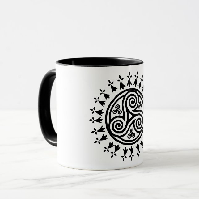 Caneca Triskel & hermines bretães (Frente Esquerda)