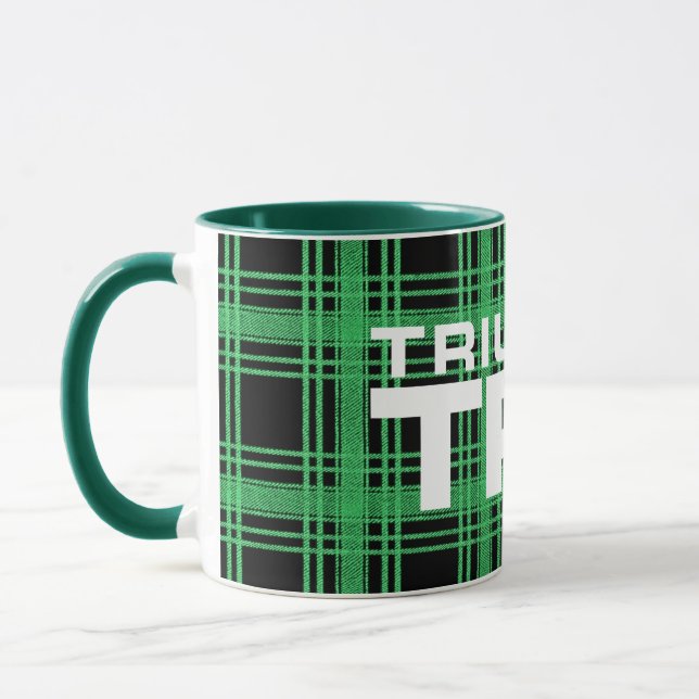 Caneca Triumph TR7 Verde Tartan / Xadrez (Esquerda)