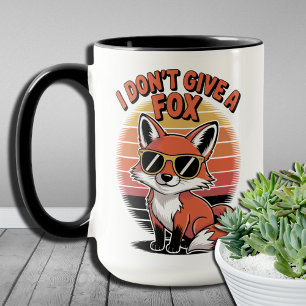 Caneca Trocadilho de animais sarcásticos engraçados com A