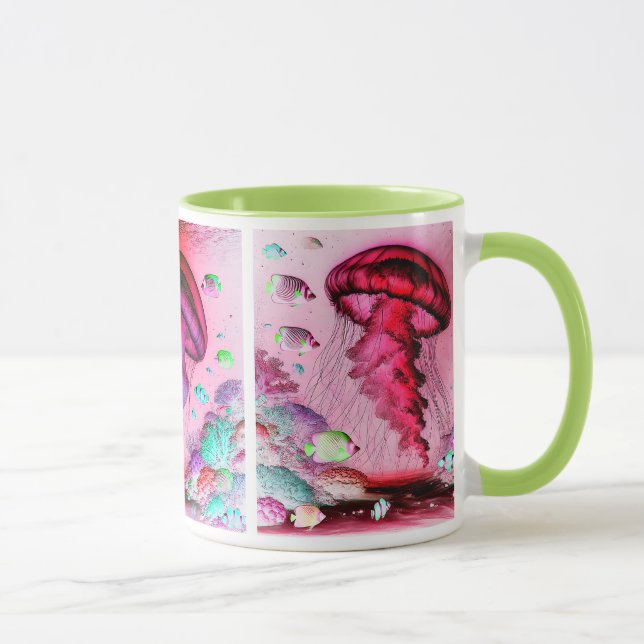 Caneca Trois méduses dérivent au gré des courants. (Direita)