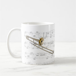 Caneca - Trombone (conteúdo) com partitura