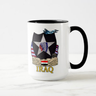 Caneca tropa de infantaria do exército veteranos do deser