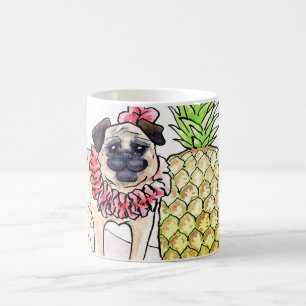 Caneca tropical do Pug