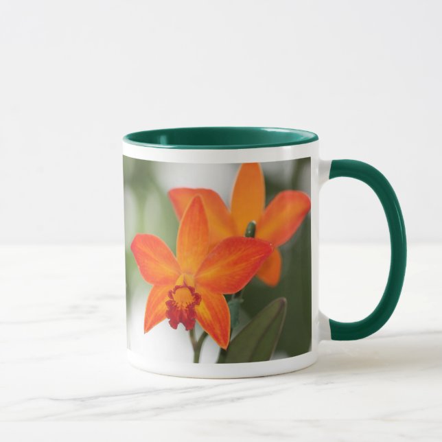 Caneca Tropical Orange Orchid Ringer Mug (Direita)