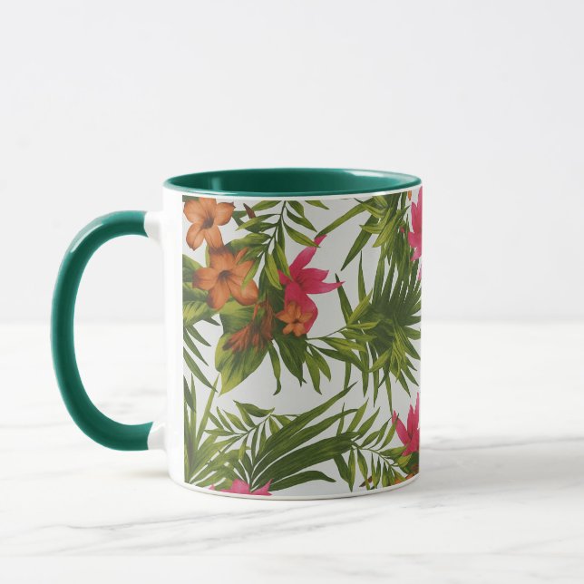 Caneca Tropical Vibrante design  (Esquerda)