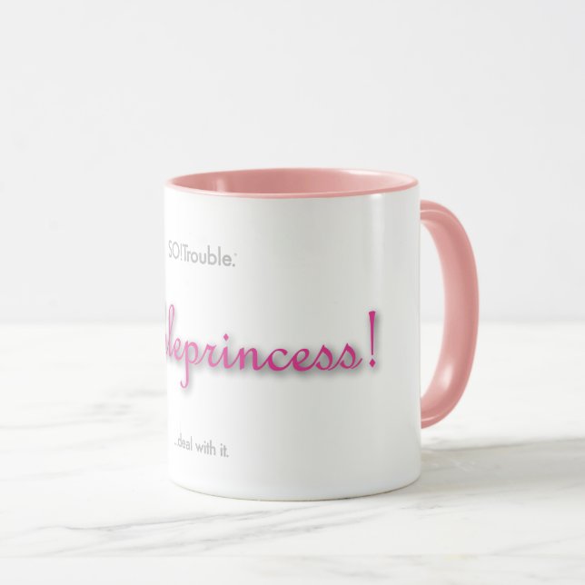 Caneca troubleprincess! (Frente Esquerda)