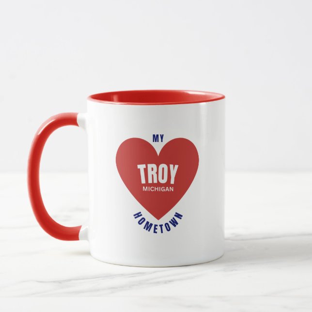 Caneca Troy Michigan Hometown Coffee Mug (Esquerda)