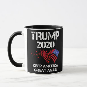 Caneca Trump 2020 Mantenha o Excelente da América novame