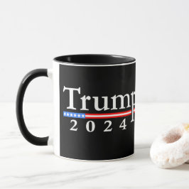 Caneca Trump 2024 Classic Black and Red