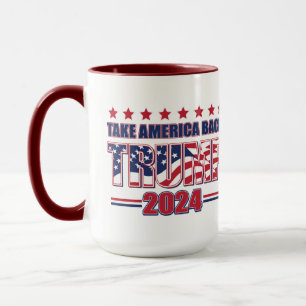 Caneca Trump 2024 - Retomar a América