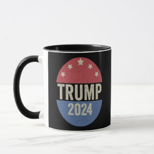 Caneca Trump 2024 Volta A Votar Engraçada Armadilha Eleit