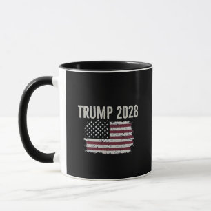 Caneca Trump 2028 Presidente Americano das Eleições de Ba