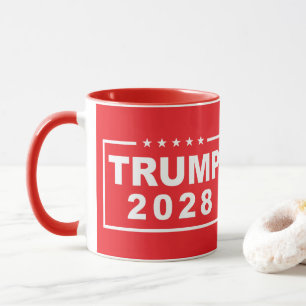 Caneca Trump 2028 Presidente Engraçado Donald Trump