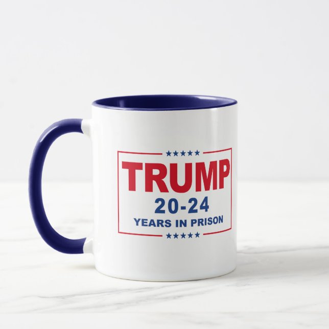 Caneca TRUMP 20 - 24 anos de prisão - Anti-Trump (Esquerda)