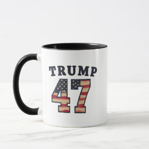 Caneca Trump 47 Orgulhoso Dia da Inauguração da Maga Amer