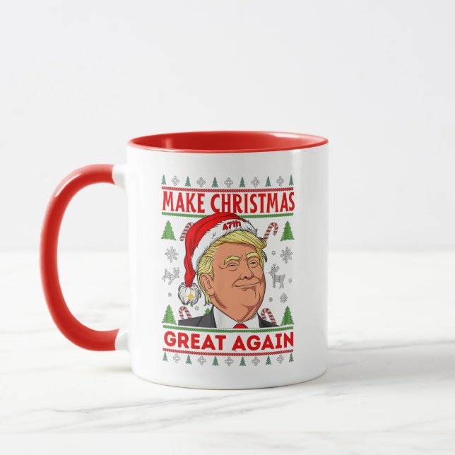 Caneca Trump Gift Mug, Donald Trump Feliz Natal (Esquerda)