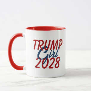 Caneca Trump Girl 2028 Com Calçado De Bandeira